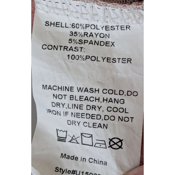 Weekend Suzanne Betro Women Plus 1X Feminine Stretch Lace Peach Cream Top Boho - Picture 7 of 9